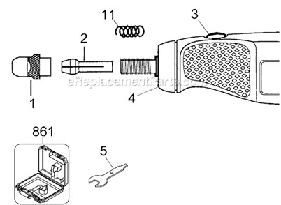 Page A Diagram and Parts List for RT200 Type 2 Black and Decker Multi-Tool